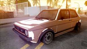 Volkswagen Golf Mk1 GTI для GTA San Andreas вид спереди