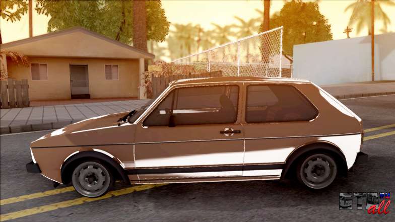 Volkswagen Golf Mk1 GTI для GTA San Andreas вид сбоку