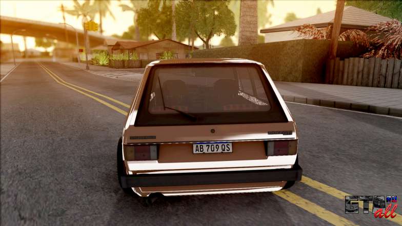 Volkswagen Golf Mk1 GTI для GTA San Andreas вид сзади