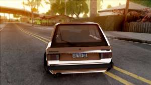 Volkswagen Golf Mk1 GTI для GTA San Andreas вид сзади