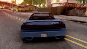 BlueRay Dodge Infernus для GTA San Andreas вид сзади