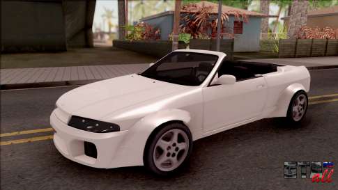 Nissan Skyline R33 Cabrio Tuned для GTA San Andreas вид спереди