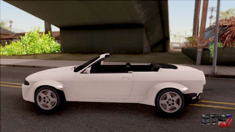 Nissan Skyline R33 Cabrio Tuned для GTA San Andreas вид сбоку