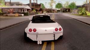 Nissan Skyline R33 Cabrio Tuned для GTA San Andreas вид сзади