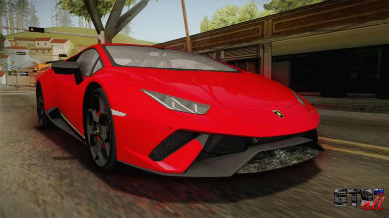 Lamborghini Huracan Performante LP640-4 2017 v1 для GTA San Andreas вид спереди