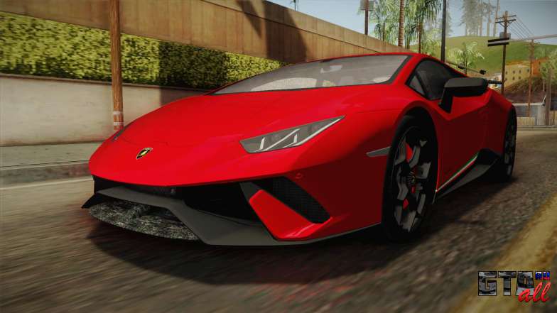 Lamborghini Huracan Performante LP640-4 2017 v1 для GTA San Andreas передняя часть