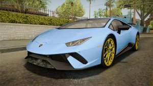 Lamborghini Huracan Performante LP640-4 2017 v2 для GTA San Andreas вид спереди