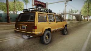 Jeep Cherokee 1984 для GTA San Andreas вид сзади