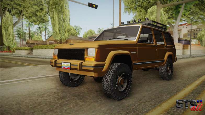 Jeep Cherokee 1984 для GTA San Andreas передняя часть