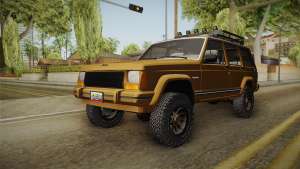 Jeep Cherokee 1984 для GTA San Andreas передняя часть