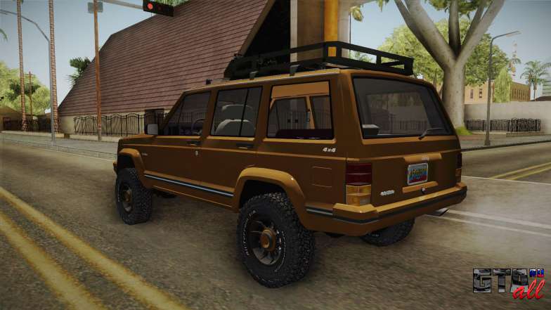 Jeep Cherokee 1984 для GTA San Andreas задняя часть