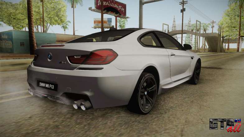 BMW M6 Coupe (F13) для GTA San Andreas вид сзади