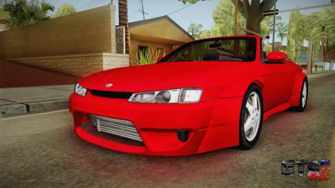 Nissan 200SX Cabrio Tuned для GTA San Andreas вид спереди