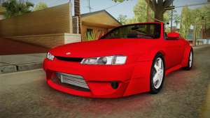 Nissan 200SX Cabrio Tuned для GTA San Andreas вид спереди