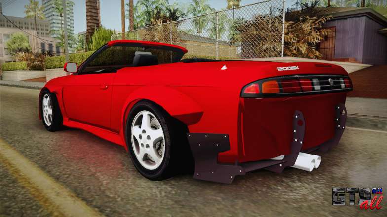 Nissan 200SX Cabrio Tuned для GTA San Andreas вид сзади