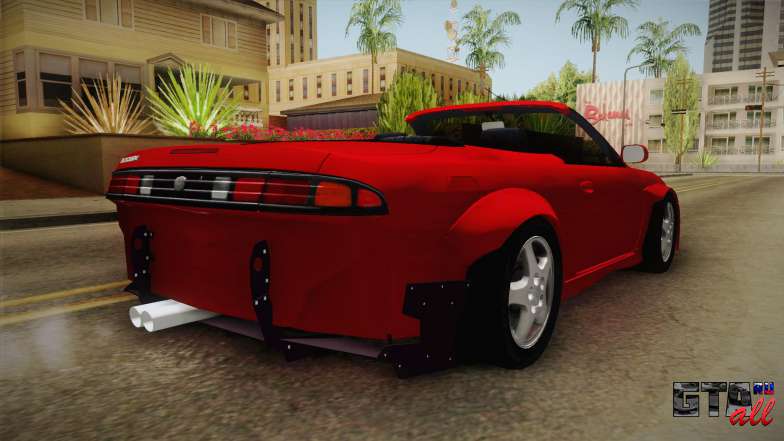 Nissan 200SX Cabrio Tuned для GTA San Andreas задняя часть