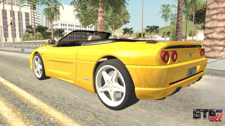 Ferrari F355 Spider для GTA San Andreas вид сзади