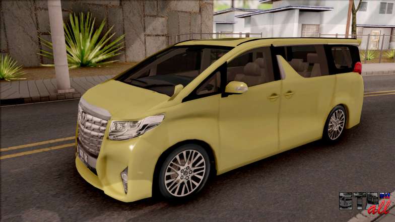 Toyota Alphard 2.5 G 2015 для GTA San Andreas вид спереди