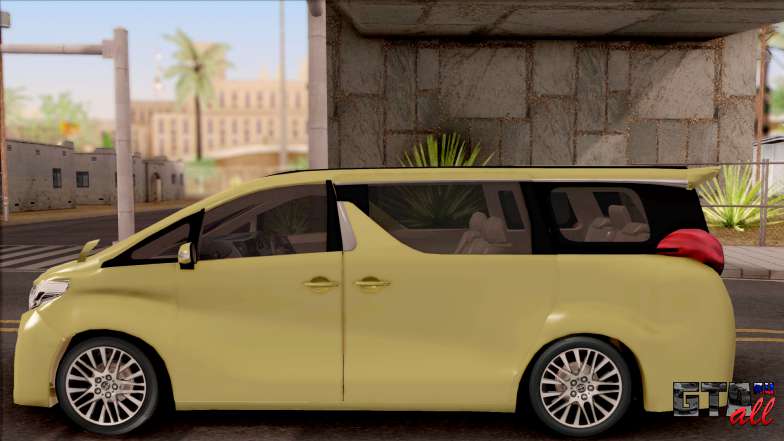 Toyota Alphard 2.5 G 2015 для GTA San Andreas вид сбоку