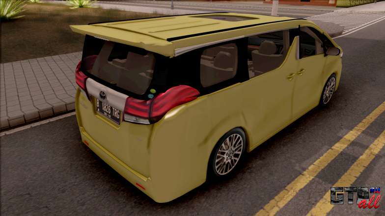 Toyota Alphard 2.5 G 2015 для GTA San Andreas вид сзади