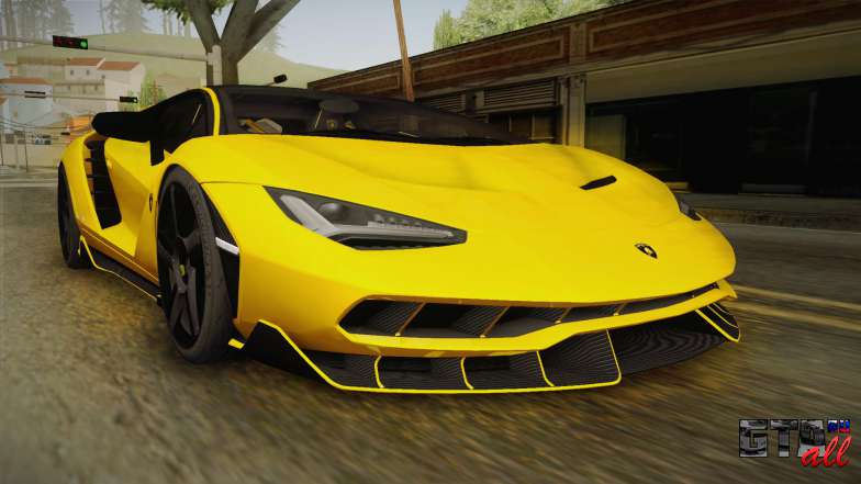 Lamborghini Centenario LP770-4 v1 для GTA San Andreas вид спереди