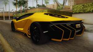 Lamborghini Centenario LP770-4 v1 для GTA San Andreas задняя часть