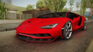 Lamborghini Centenario LP770-4 v2 для GTA San Andreas вид спереди