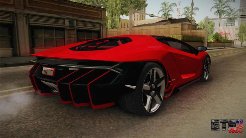 Lamborghini Centenario LP770-4 v2 для GTA San Andreas задняя часть