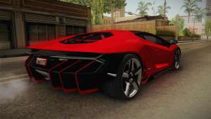 Lamborghini Centenario LP770-4 v2 для GTA San Andreas задняя часть