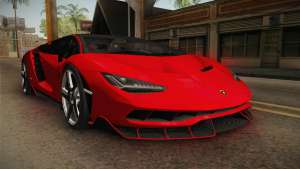 Lamborghini Centenario LP770-4 v2 для GTA San Andreas передняя часть