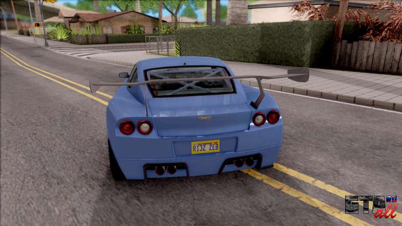 Dewbauchee Super GT LT для GTA San Andreas вид сзади