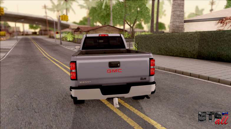 GMC Sierra 2014 для GTA San Andreas вид сзади