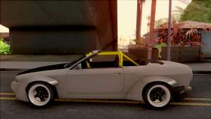 Nissan Skyline R32 Cabrio Drift Rocket Bunny для GTA San Andreas вид сбоку