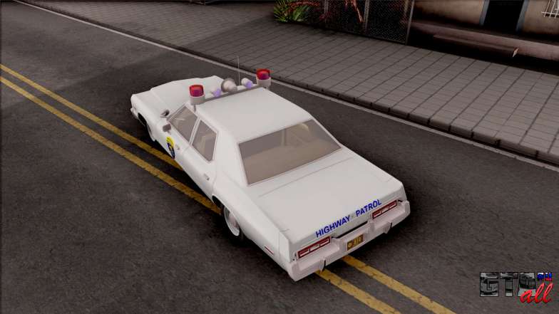 Dodge Monaco Montana Highway Patrol для GTA San Andreas вид сверху