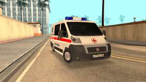 Fiat Ducato Ambulance для GTA San Andreas вид спереди