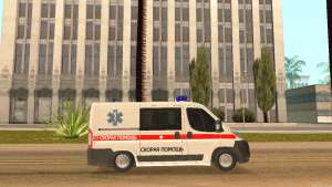 Fiat Ducato Ambulance для GTA San Andreas вид сбоку