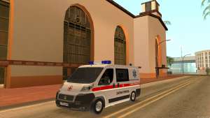 Fiat Ducato Ambulance для GTA San Andreas передняя часть