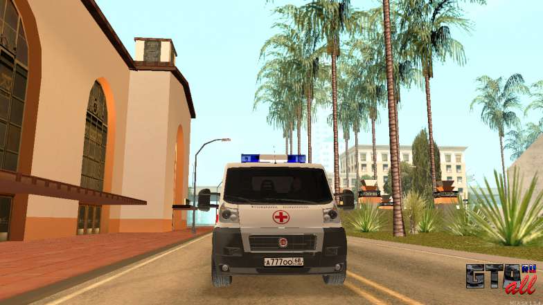 Fiat Ducato Ambulance для GTA San Andreas экстерьер