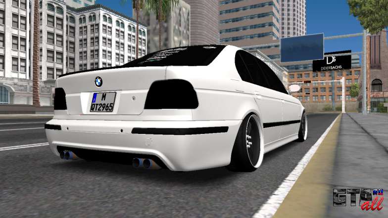 BMW E39 для GTA San Andreas вид сзади