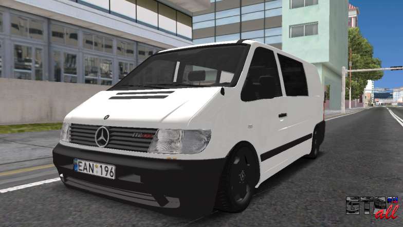 Mercedes Vito для GTA San Andreas вид спереди