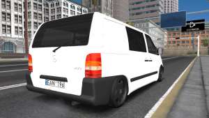 Mercedes Vito для GTA San Andreas вид сзади