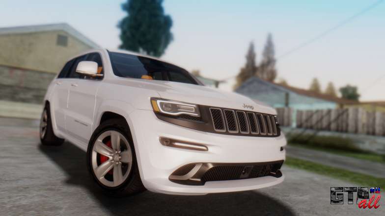 Jeep Grand Cherokee SRT 8 для GTA San Andreas вид спереди