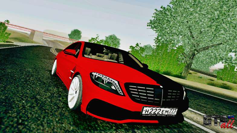 Mercedes-Benz W222 для GTA San Andreas передняя часть