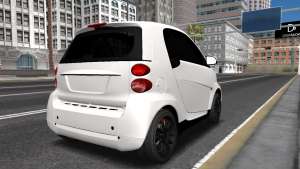 Smart ForTwo для GTA San Andreas вид сзади