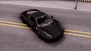 Ferrari 458 Italia Black для GTA San Andreas общий вид