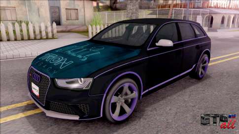 Audi RS4 Avant Edition Tron Legacy для GTA San Andreas вид спереди