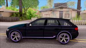 Audi RS4 Avant Edition Tron Legacy для GTA San Andreas вид сбоку