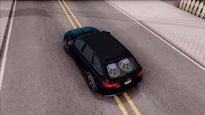 Audi RS4 Avant Edition Tron Legacy для GTA San Andreas вид сверху