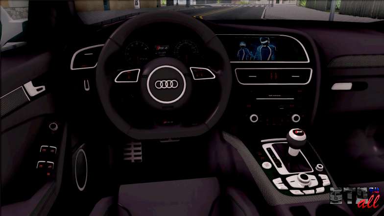 Audi RS4 Avant Edition Tron Legacy для GTA San Andreas салон