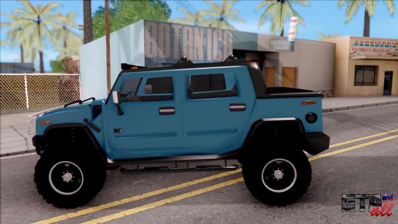 Hummer H2 Sut 4x4 для GTA San Andreas вид сбоку